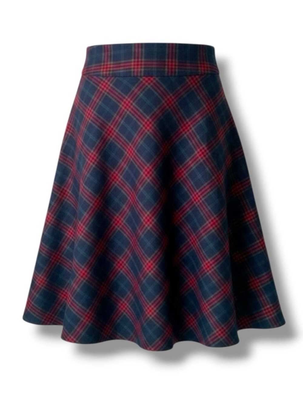 ZAC & RACHEL A-Line Skirt Plaid Red Blue Size 8
